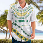 2026 Autumn Rugby Nations Australia Custom Hawaiian Shirt Indigenous Turtle Aboriginal Dot Art