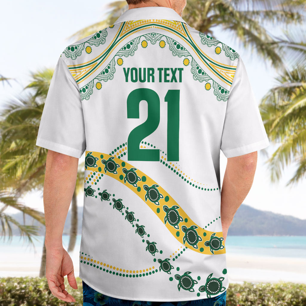 2026 Autumn Rugby Nations Australia Custom Hawaiian Shirt Indigenous Turtle Aboriginal Dot Art