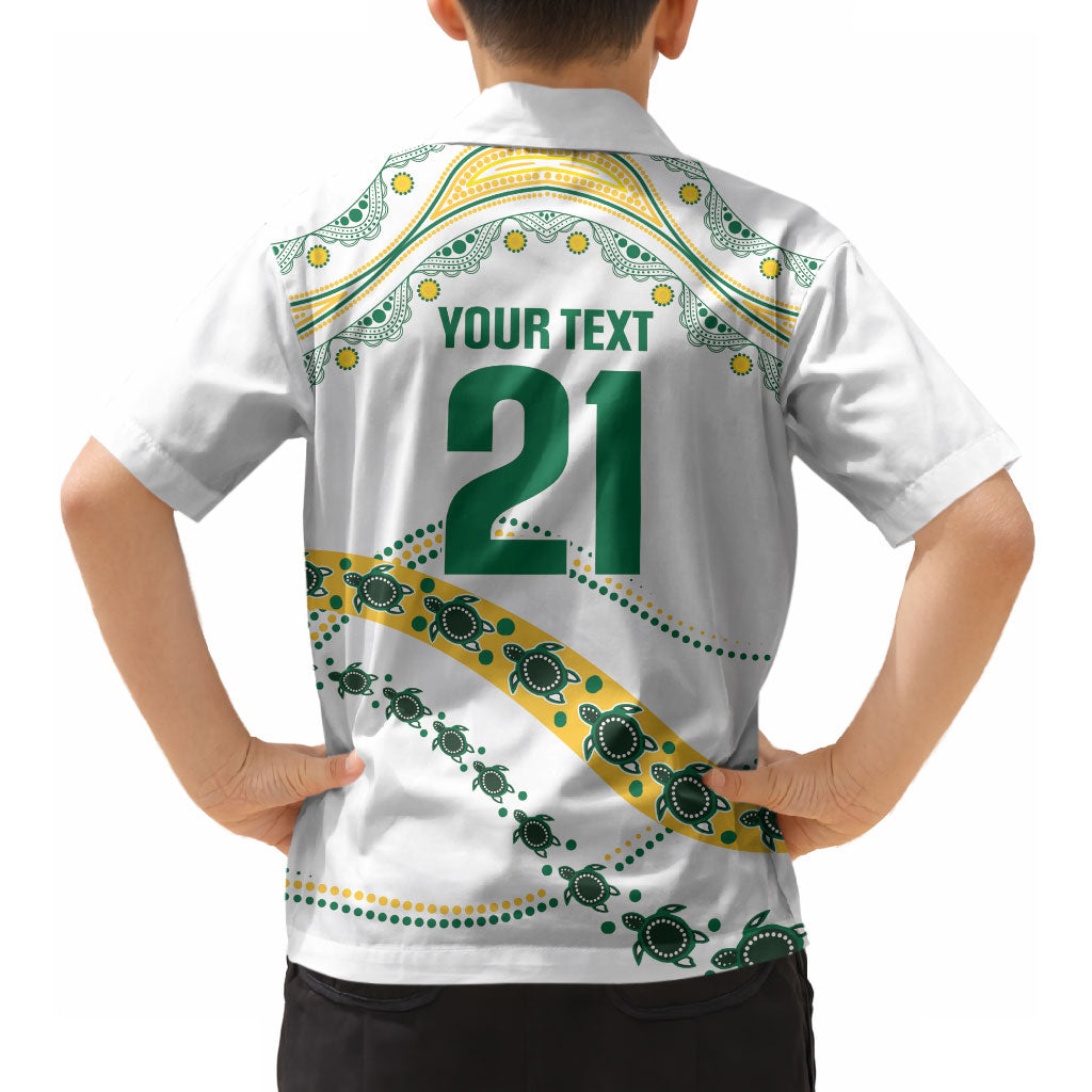 2026 Autumn Rugby Nations Australia Custom Hawaiian Shirt Indigenous Turtle Aboriginal Dot Art