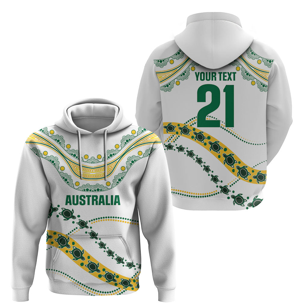 2026 Autumn Rugby Nations Australia Custom Hoodie Indigenous Turtle Aboriginal Dot Art