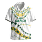 2026 Autumn Rugby Nations Australia Custom Kid Hawaiian Shirt Indigenous Turtle Aboriginal Dot Art