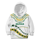 2026 Autumn Rugby Nations Australia Custom Kid Hoodie Indigenous Turtle Aboriginal Dot Art