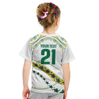 2026 Autumn Rugby Nations Australia Custom Kid T Shirt Indigenous Turtle Aboriginal Dot Art