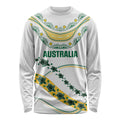 2026 Autumn Rugby Nations Australia Custom Long Sleeve Shirt Indigenous Turtle Aboriginal Dot Art