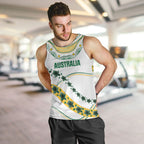 2026 Autumn Rugby Nations Australia Custom Men Tank Top Indigenous Turtle Aboriginal Dot Art