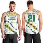 2026 Autumn Rugby Nations Australia Custom Men Tank Top Indigenous Turtle Aboriginal Dot Art
