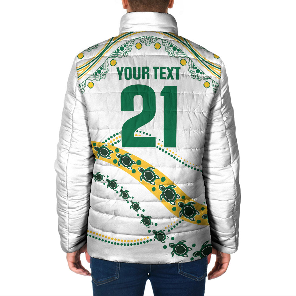 2026 Autumn Rugby Nations Australia Custom Padded Jacket Indigenous Turtle Aboriginal Dot Art