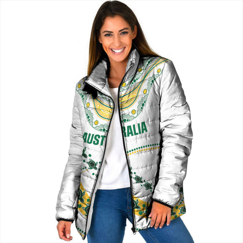 2026 Autumn Rugby Nations Australia Custom Padded Jacket Indigenous Turtle Aboriginal Dot Art