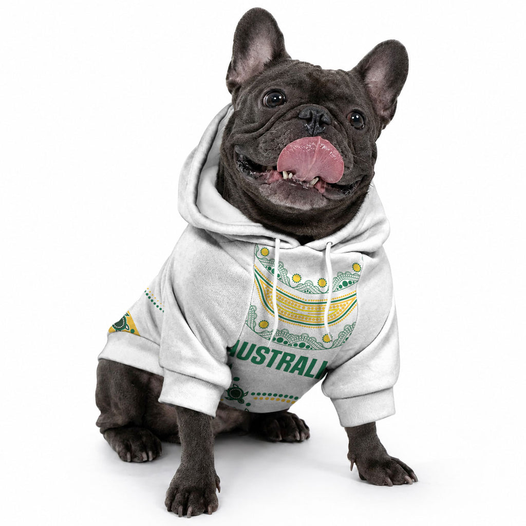 2026 Autumn Rugby Nations Australia Custom Pet Hoodie Indigenous Turtle Aboriginal Dot Art