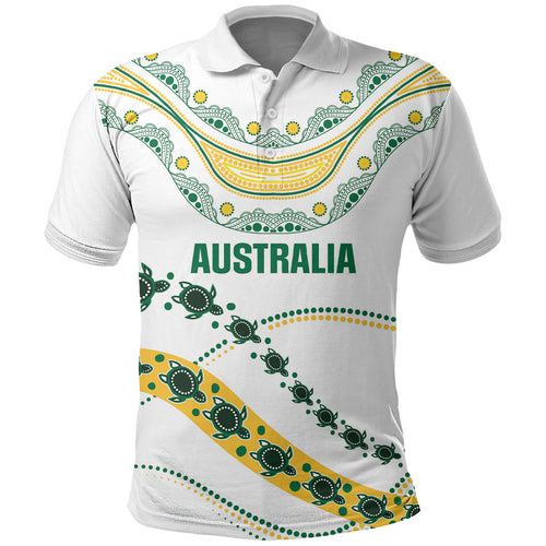 2026 Autumn Rugby Nations Australia Custom Polo Shirt Indigenous Turtle Aboriginal Dot Art