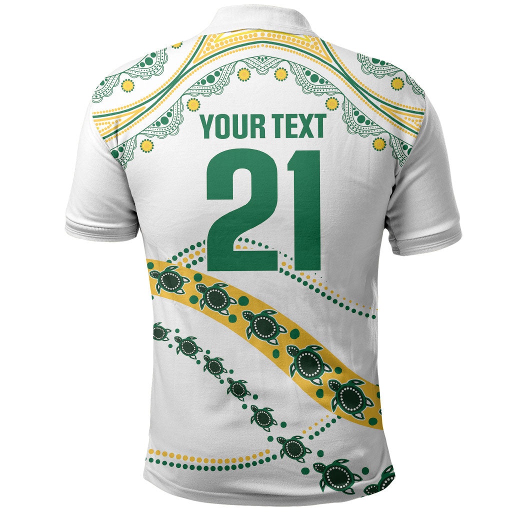 2026 Autumn Rugby Nations Australia Custom Polo Shirt Indigenous Turtle Aboriginal Dot Art
