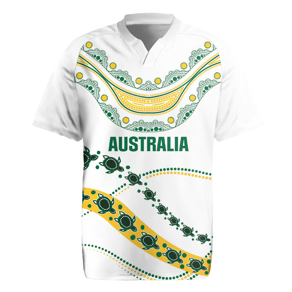 2026 Autumn Rugby Nations Australia Custom Rugby Jersey Indigenous Turtle Aboriginal Dot Art