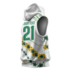 2026 Autumn Rugby Nations Australia Custom Sleeveless Hoodie Indigenous Turtle Aboriginal Dot Art