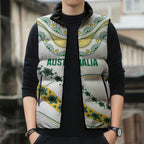 2026 Autumn Rugby Nations Australia Custom Sleeveless Puffer Jacket Indigenous Turtle Aboriginal Dot Art