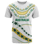 2026 Autumn Rugby Nations Australia Custom T Shirt Indigenous Turtle Aboriginal Dot Art