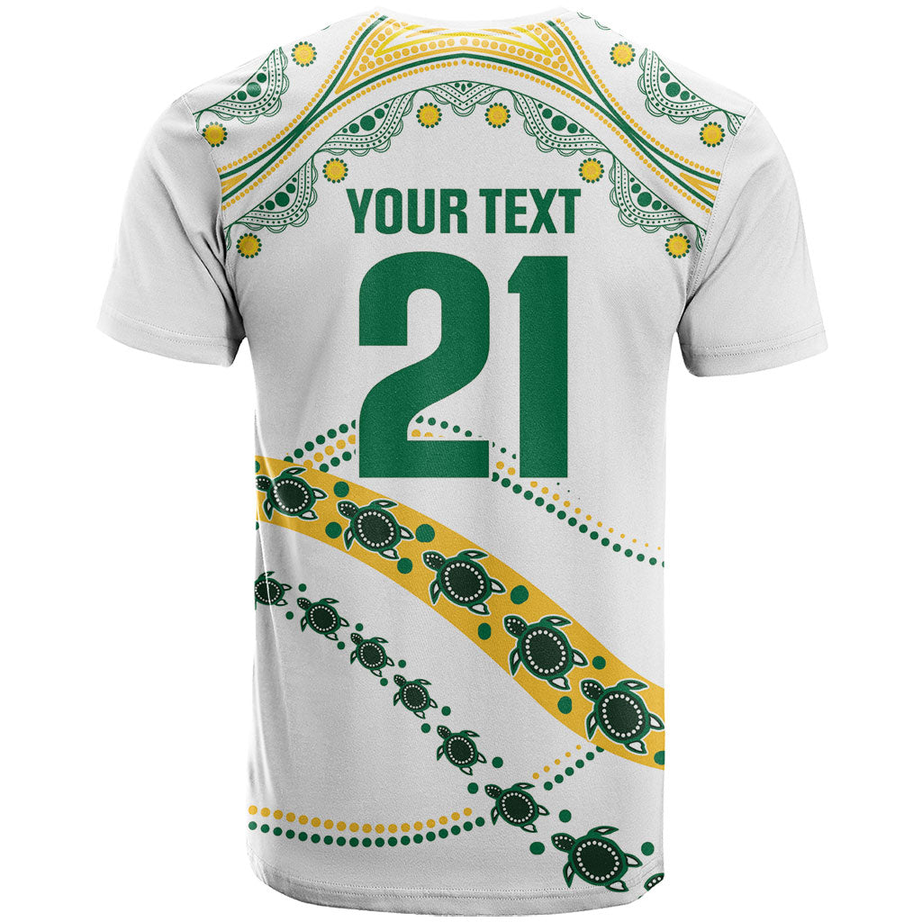 2026 Autumn Rugby Nations Australia Custom T Shirt Indigenous Turtle Aboriginal Dot Art