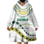 2026 Autumn Rugby Nations Australia Custom Wearable Blanket Hoodie Indigenous Turtle Aboriginal Dot Art