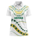 2026 Autumn Rugby Nations Australia Custom Women Polo Shirt Indigenous Turtle Aboriginal Dot Art
