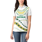 2026 Autumn Rugby Nations Australia Custom Women Polo Shirt Indigenous Turtle Aboriginal Dot Art