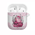 Aboriginal Pink Ghost Pumpkin AirPods Case Aboriginal Halloween Wear Pink