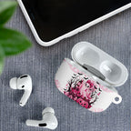 Aboriginal Pink Ghost Pumpkin AirPods Case Aboriginal Halloween Wear Pink