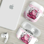 Aboriginal Pink Ghost Pumpkin AirPods Case Aboriginal Halloween Wear Pink
