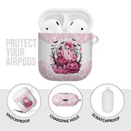 Aboriginal Pink Ghost Pumpkin AirPods Case Aboriginal Halloween Wear Pink