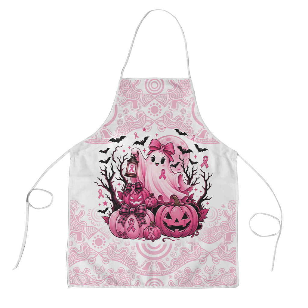 Aboriginal Pink Ghost Pumpkin Apron Aboriginal Halloween Wear Pink