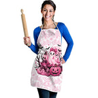 Aboriginal Pink Ghost Pumpkin Apron Aboriginal Halloween Wear Pink