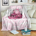 Aboriginal Pink Ghost Pumpkin Blanket Aboriginal Halloween Wear Pink