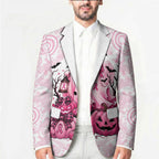 Aboriginal Pink Ghost Pumpkin Blazer Aboriginal Halloween Wear Pink