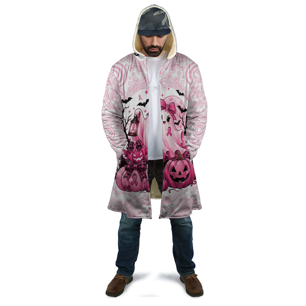 Aboriginal Pink Ghost Pumpkin Cloak Aboriginal Halloween Wear Pink