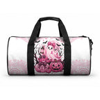 Aboriginal Pink Ghost Pumpkin Duffle Bag Aboriginal Halloween Wear Pink