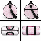 Aboriginal Pink Ghost Pumpkin Duffle Bag Aboriginal Halloween Wear Pink