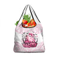 Aboriginal Pink Ghost Pumpkin Grocery Bag Aboriginal Halloween Wear Pink