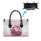 Aboriginal Pink Ghost Pumpkin Leather Bag Aboriginal Halloween Wear Pink