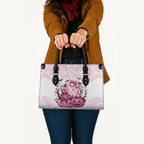 Aboriginal Pink Ghost Pumpkin Leather Bag Aboriginal Halloween Wear Pink