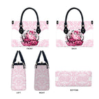 Aboriginal Pink Ghost Pumpkin Leather Bag Aboriginal Halloween Wear Pink