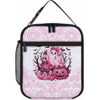Aboriginal Pink Ghost Pumpkin Lunch Bag Aboriginal Halloween Wear Pink