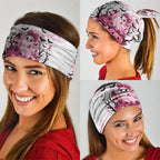 Aboriginal Pink Ghost Pumpkin Neck Gaiter Aboriginal Halloween Wear Pink