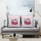 Aboriginal Pink Ghost Pumpkin Pillow Cover Aboriginal Halloween Wear Pink
