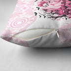 Aboriginal Pink Ghost Pumpkin Pillow Cover Aboriginal Halloween Wear Pink