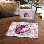 Aboriginal Pink Ghost Pumpkin Puzzle Aboriginal Halloween Wear Pink