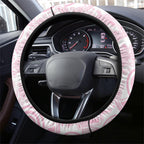 Aboriginal Pink Ghost Pumpkin Steering Wheel Cover Aboriginal Halloween Wear Pink