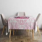 Aboriginal Pink Ghost Pumpkin Tablecloth Aboriginal Halloween Wear Pink