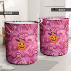 Boo for a Cure Pink Ghost Laundry Basket Aboriginal Halloween Wear Pink