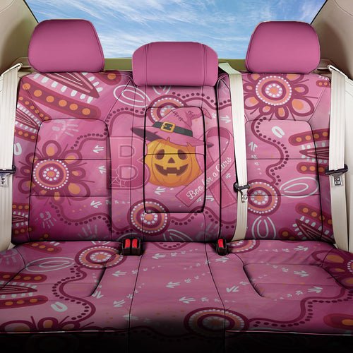 Boo for a Cure Pink Ghost Back Car Seat Cover Aboriginal Halloween Wear Pink