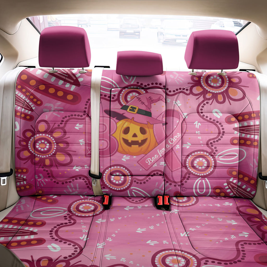 Boo for a Cure Pink Ghost Back Car Seat Cover Aboriginal Halloween Wear Pink