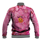 Boo for a Cure Pink Ghost Baseball Jacket Aboriginal Halloween Wear Pink