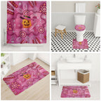 Boo for a Cure Pink Ghost Bathroom Set Aboriginal Halloween Wear Pink